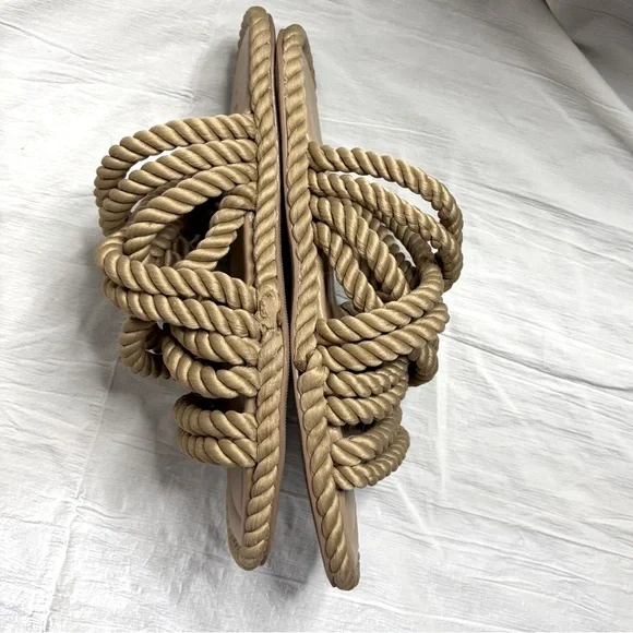 ASOS Design Rope Strap Sandals Espadrilles Slip On Size US 6 / EU 37 - Picture 8 of 12